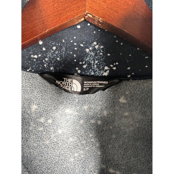 North Face Jacket Womens Small Black White Full Zip Fleece Galaxy Print Outdoors - Picture 2 of 13